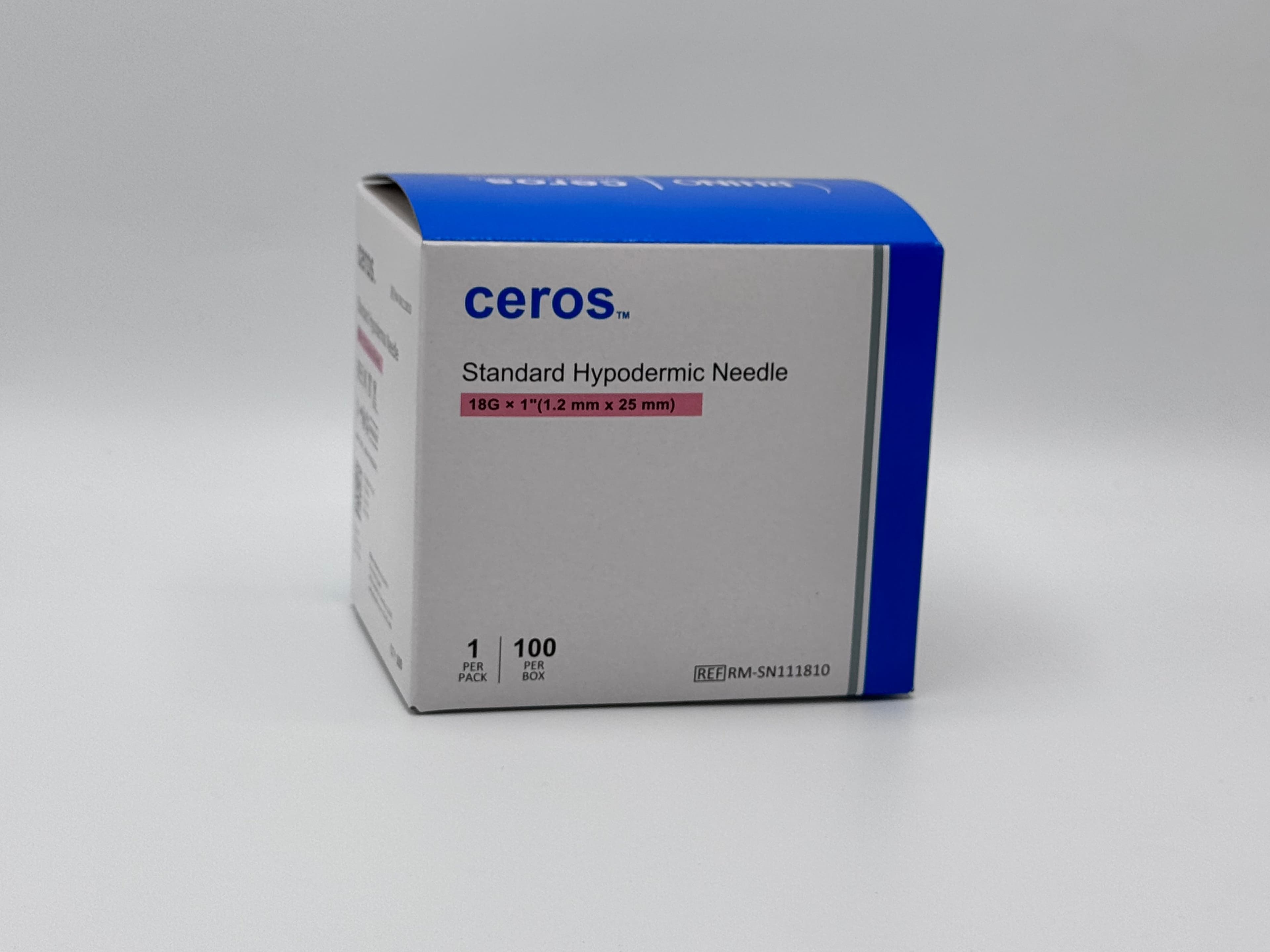 Ceros Standard Hypodermic Needle, 18 G x 1"