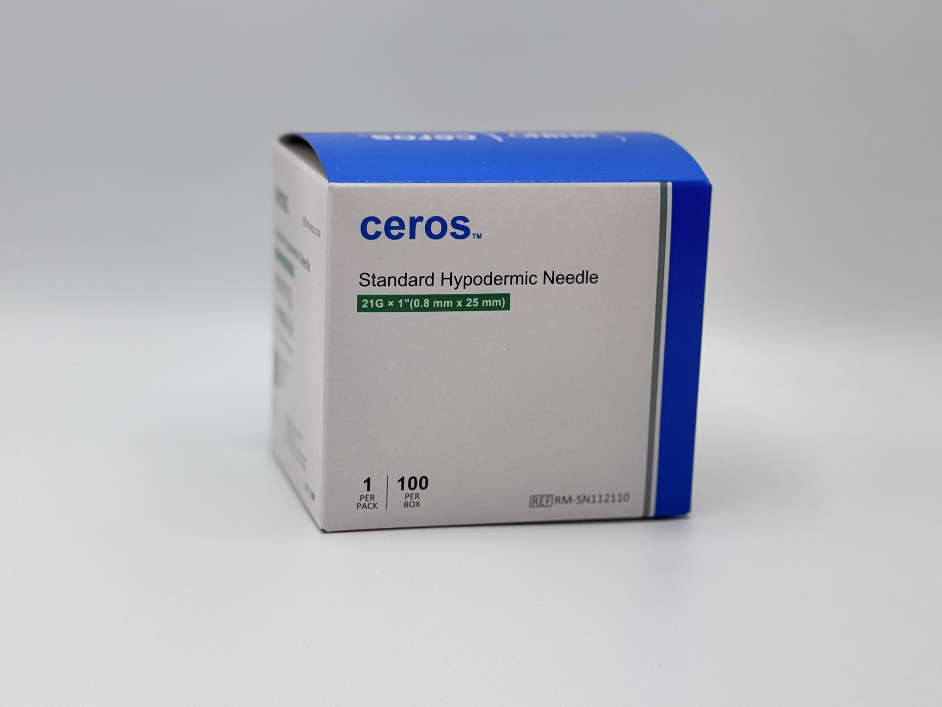 Ceros Standard Hypodermic Needle, 21 G x 1"