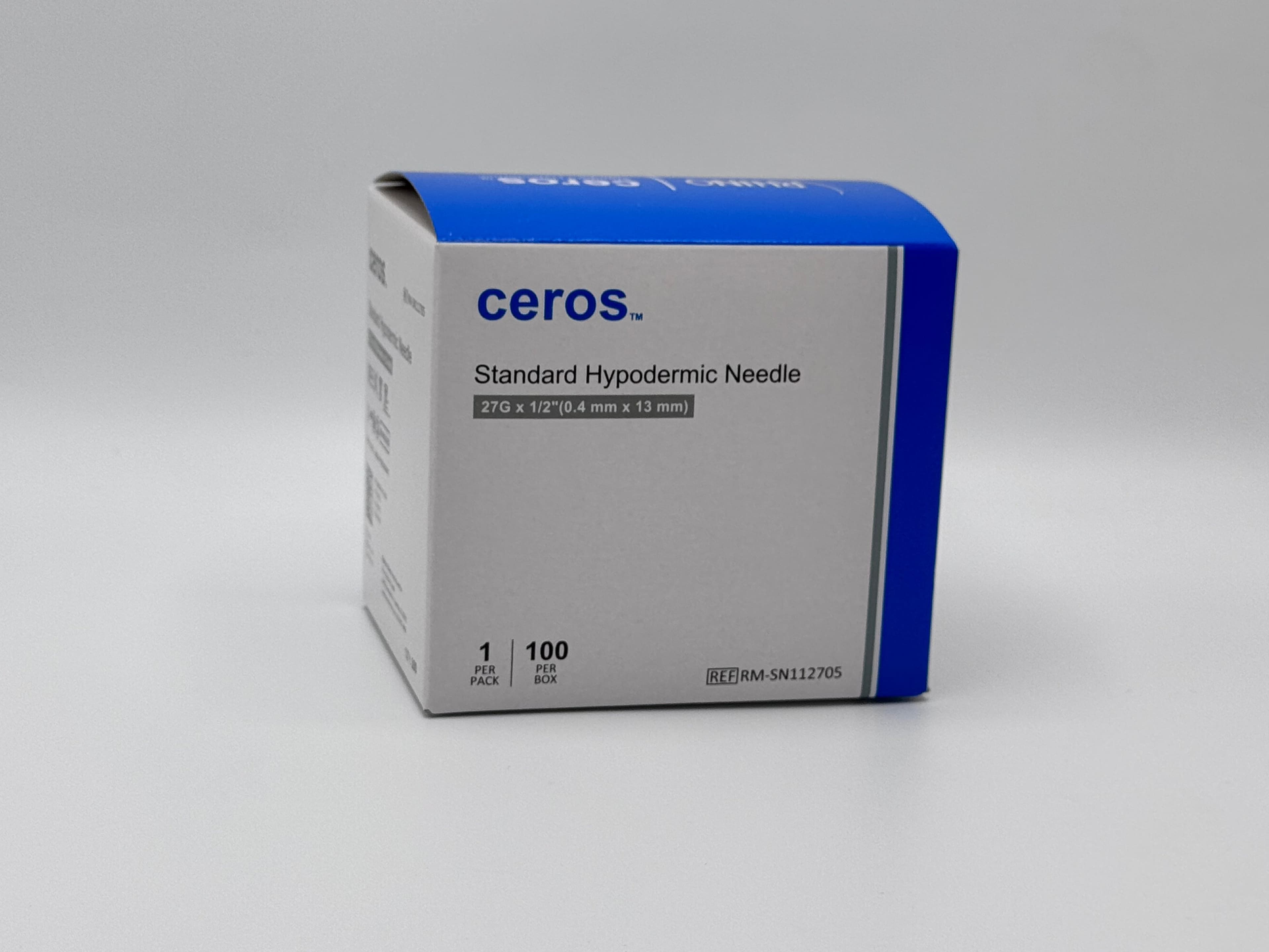 Ceros Standard Hypodermic Needle, 27 G x 1/2"
